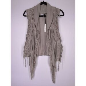 Buffalo By David Bitton Arlynn‎ Open Sleeveless Cardigan Women's Size Medium NEW